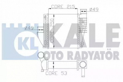KALE OTO RADYATOR 342815 -  Интеркулер